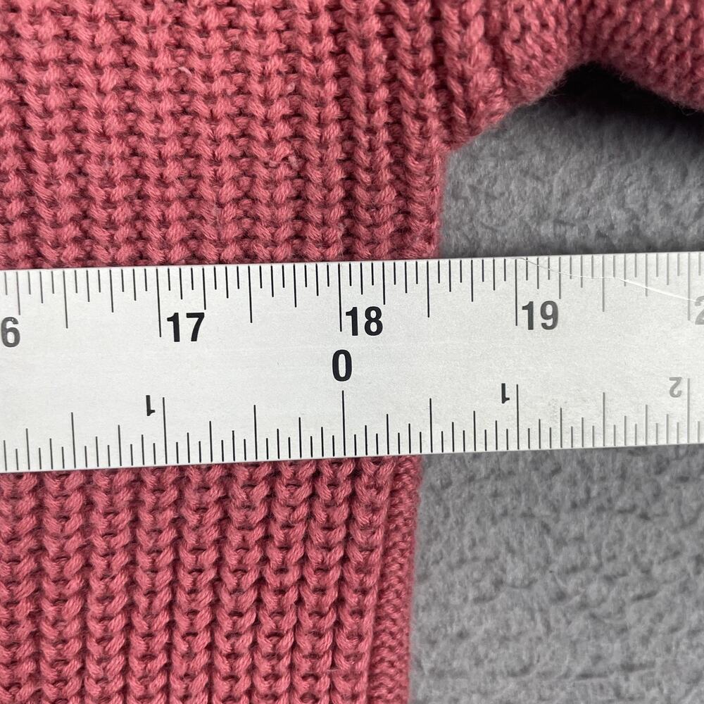 Banana Republic Sweater Womens M Pink Cowl Neck Pullover Cable Knit Long Sleeve - Picture 6 of 7